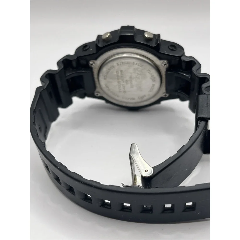 Mens Vintage Nelsonic Digital Watch Black Resin Band- New Battery